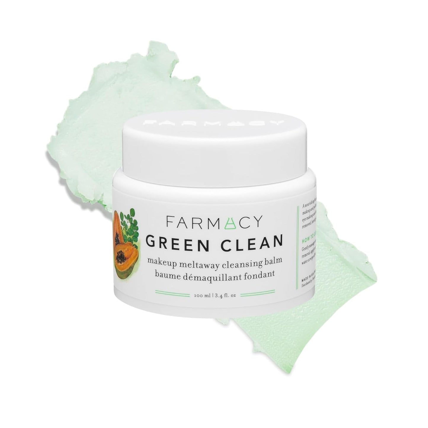 Farmacy Sensitive Skin Makeup Remover Balm - Green Clean Waterproof Oil Cleanser | Hydrating & Fragrance-Free (30ml)