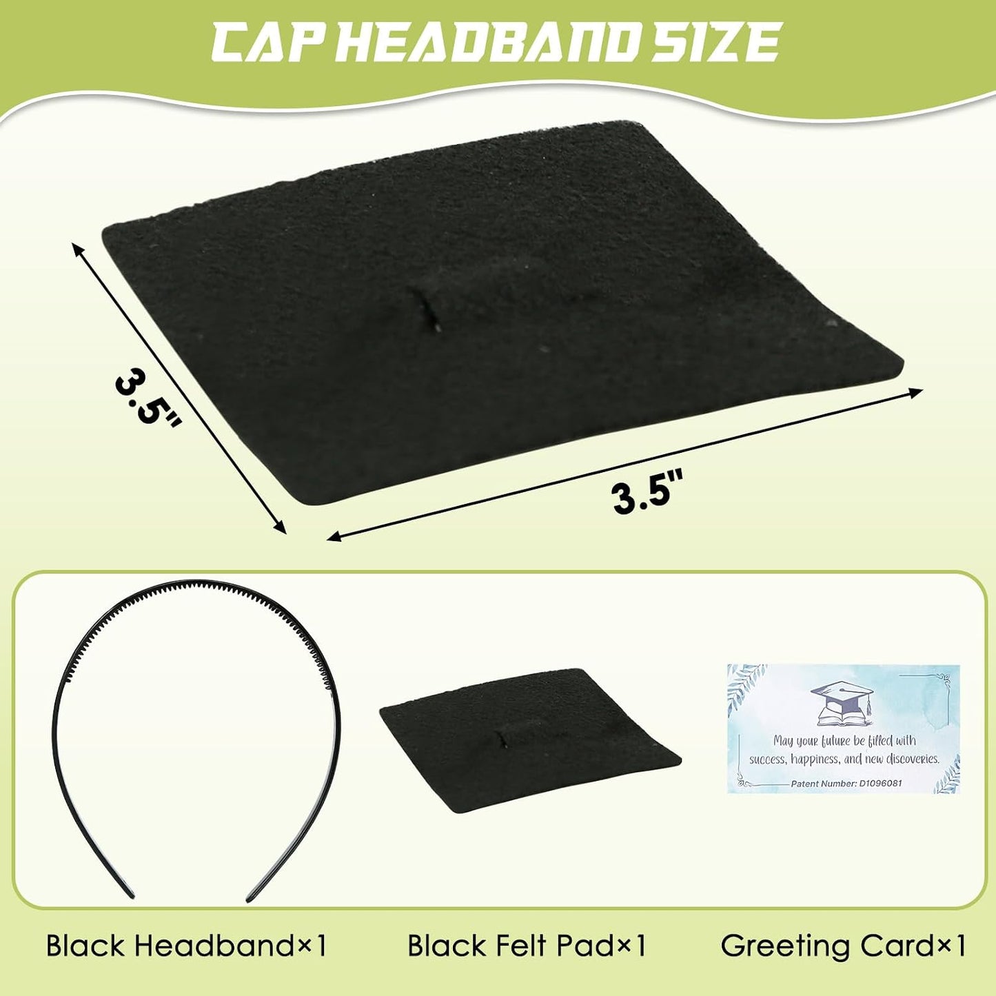 Graduation Cap Headband - Anti-Fall Hair Band for Secure Fit | Perfect for 2026 Graduates