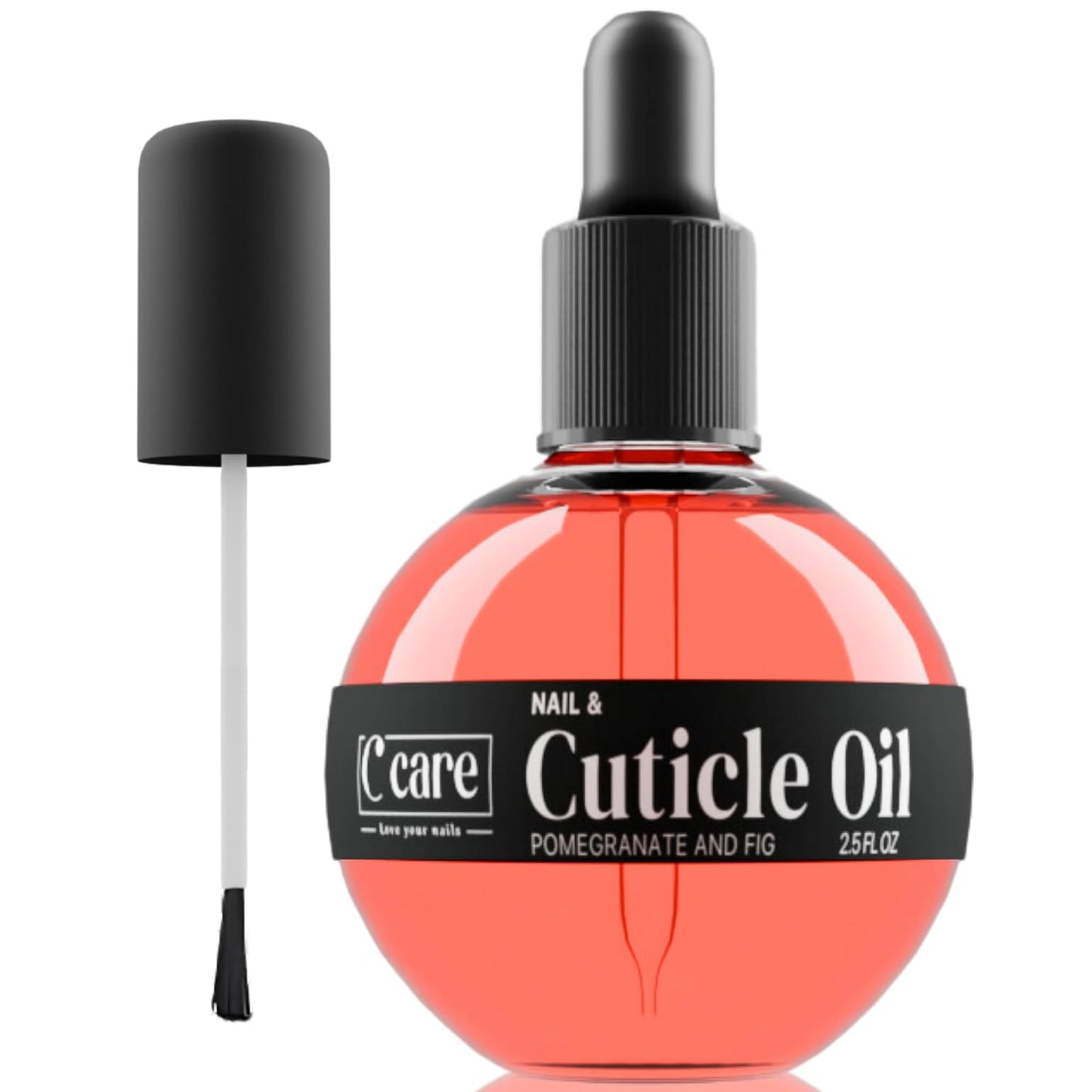 Cuticle Oil for Nails - Lavender & Chamomile Moisturizer - Strengthens & Nourishes - 2.5 oz Dropper & Brush Included