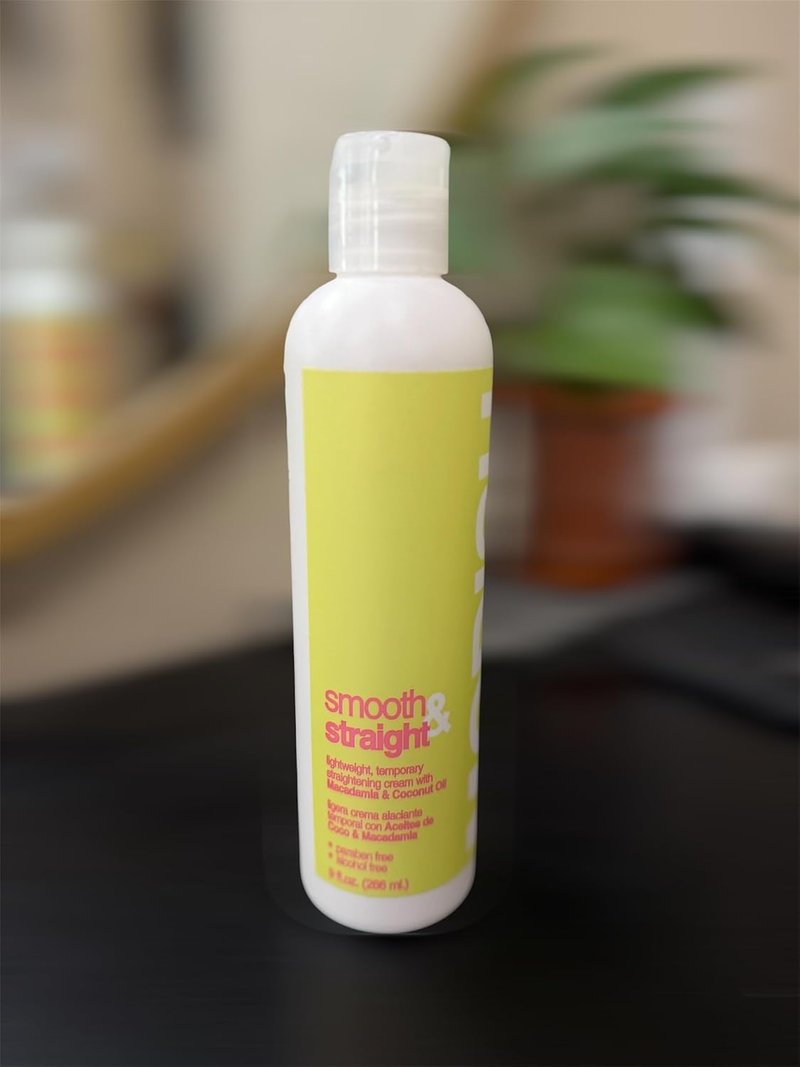 Hair Straightening Cream - Lightweight Macadamia & Coconut Oil Formula | Paraben & Alcohol Free, 8 fl. oz