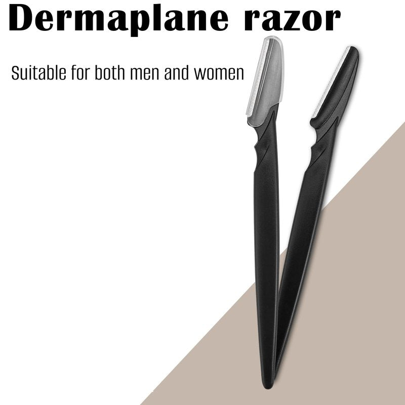 WANGFXWA Dermaplane Razor For Women Men Eyebrow Razors Dermaplaning Tool For Face Shaver Home Hair Beauty blade Trimmer Microblades Peach Fuzz Remover micro dermabrasion facial tool 12pcs
