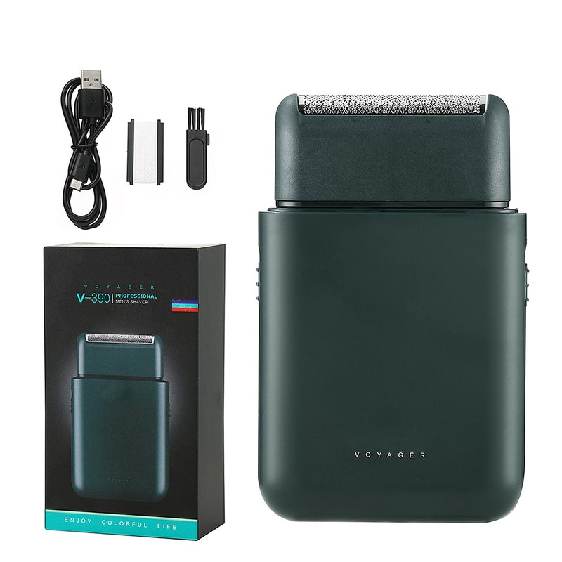 Electric Razor for Men, Mini Electric Foil Shavers with Beard Trimmer, Wet Dry Cordless Shaver,Portable Men’s Travel Razor for Shaving Face，USB-C Rechargeable - Green