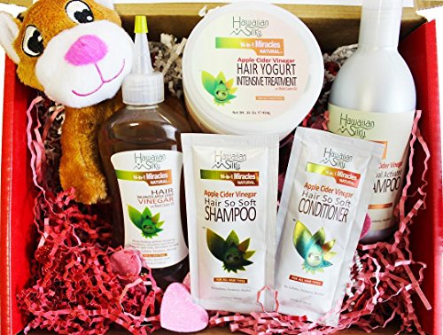 Hawaiian Silky Static-Free Apple Cider Vinegar Leave-In Conditioner 8oz for All Hair Types
