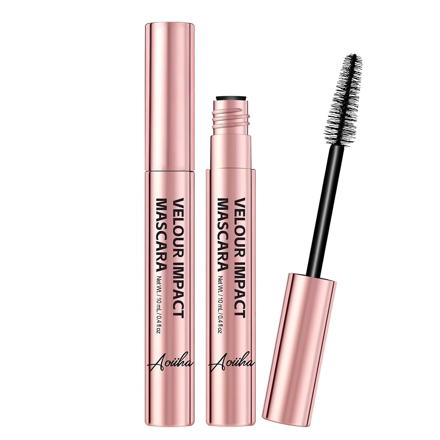 Liquid Lash Extensions Mascara - Lengthening & Volumizing Tubing Formula | Smudge-Proof, Nourishing for Sensitive Eyes - 2 Pack