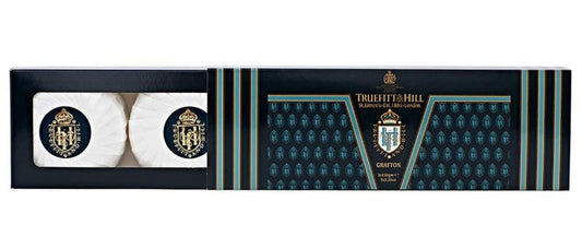 Truefitt & Hill Triple-Milled Luxury Bath & Body Soaps - Grafton - Long-Lasting Fragrance, Premium Rich Lather - 3 x 5.29 oz.