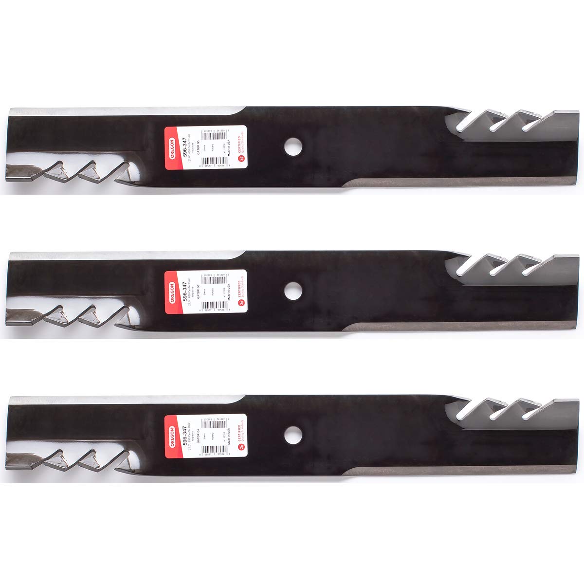 3PK Oregon 596-347 G5 Gator Blades for 61" Scag 481712, 482787, 482879, 482881F