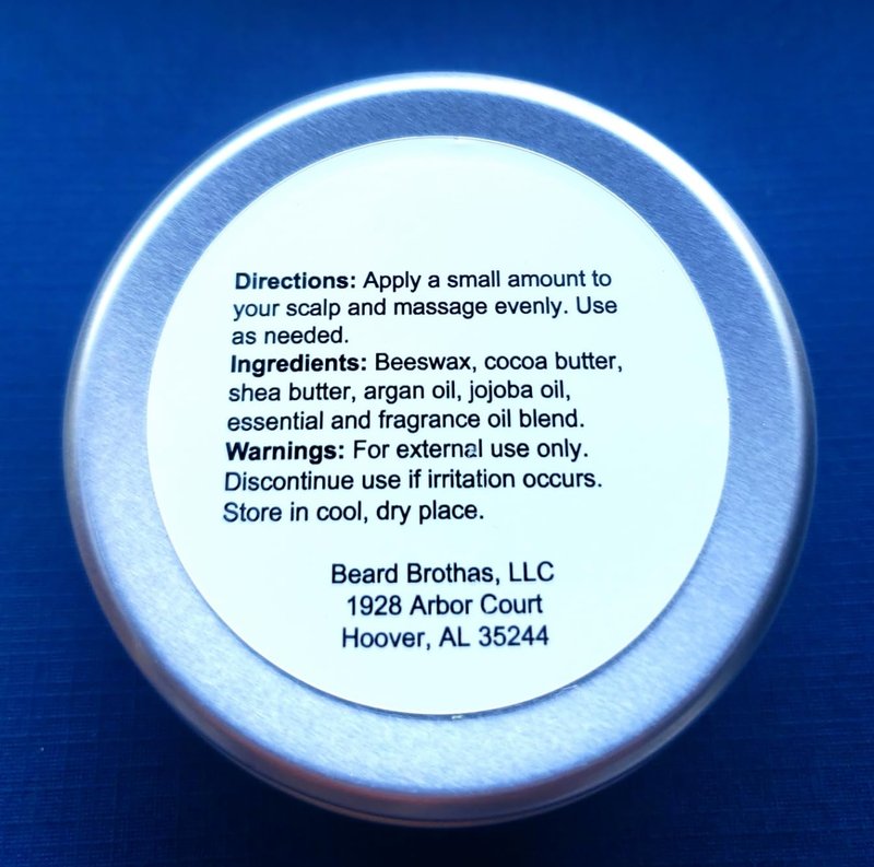 Bald Head Balm Moistuirzer. All Natural Scalp Treatment Soothes, Shines, and Protects. Journeyman Scent. Premium Organic Ingredients.