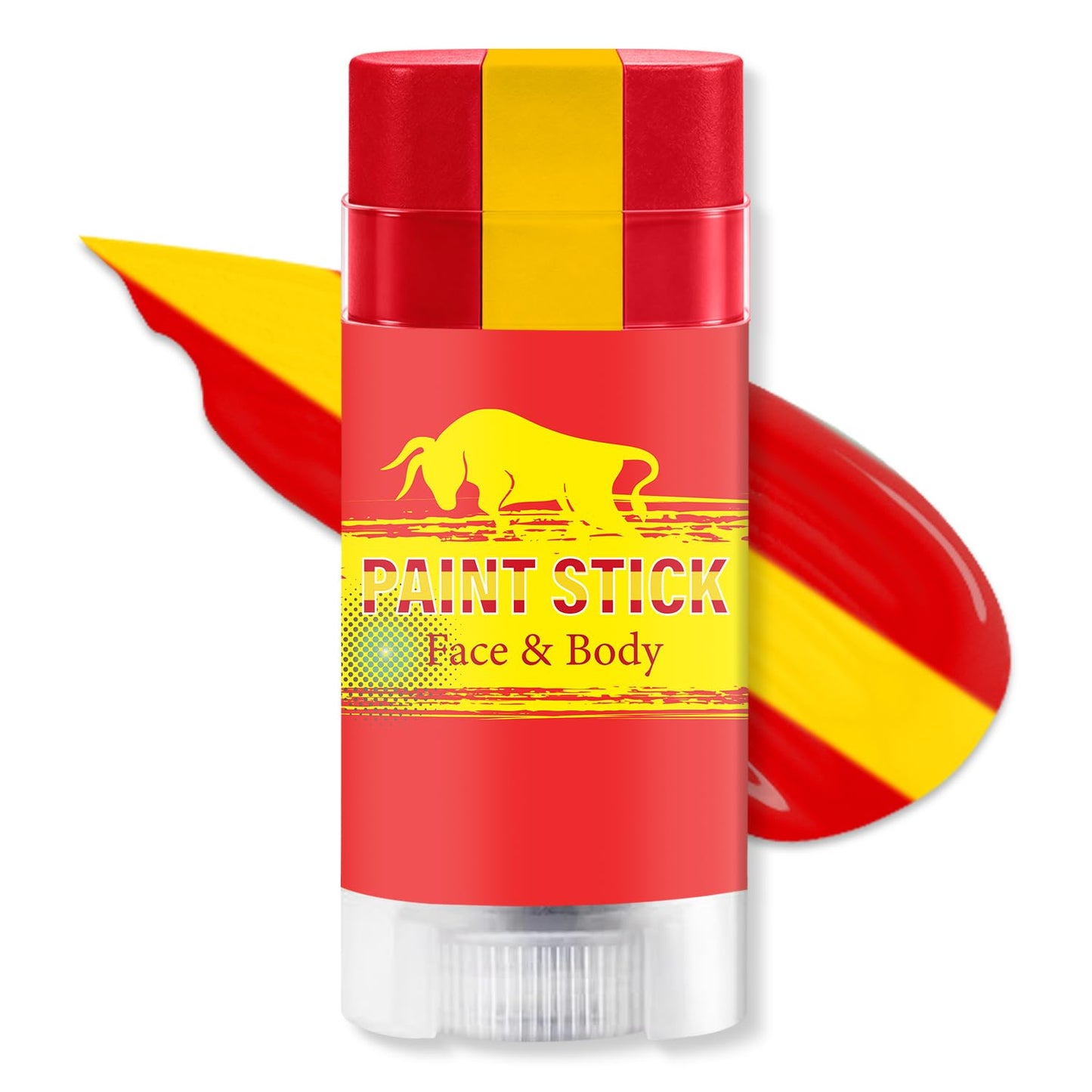 Red Yellow and Red Spain Face Body Paint Stick for 2026 World Cup Fan Soccer Baseball Softball Sports Eye Black Stick Makeup (Spain)