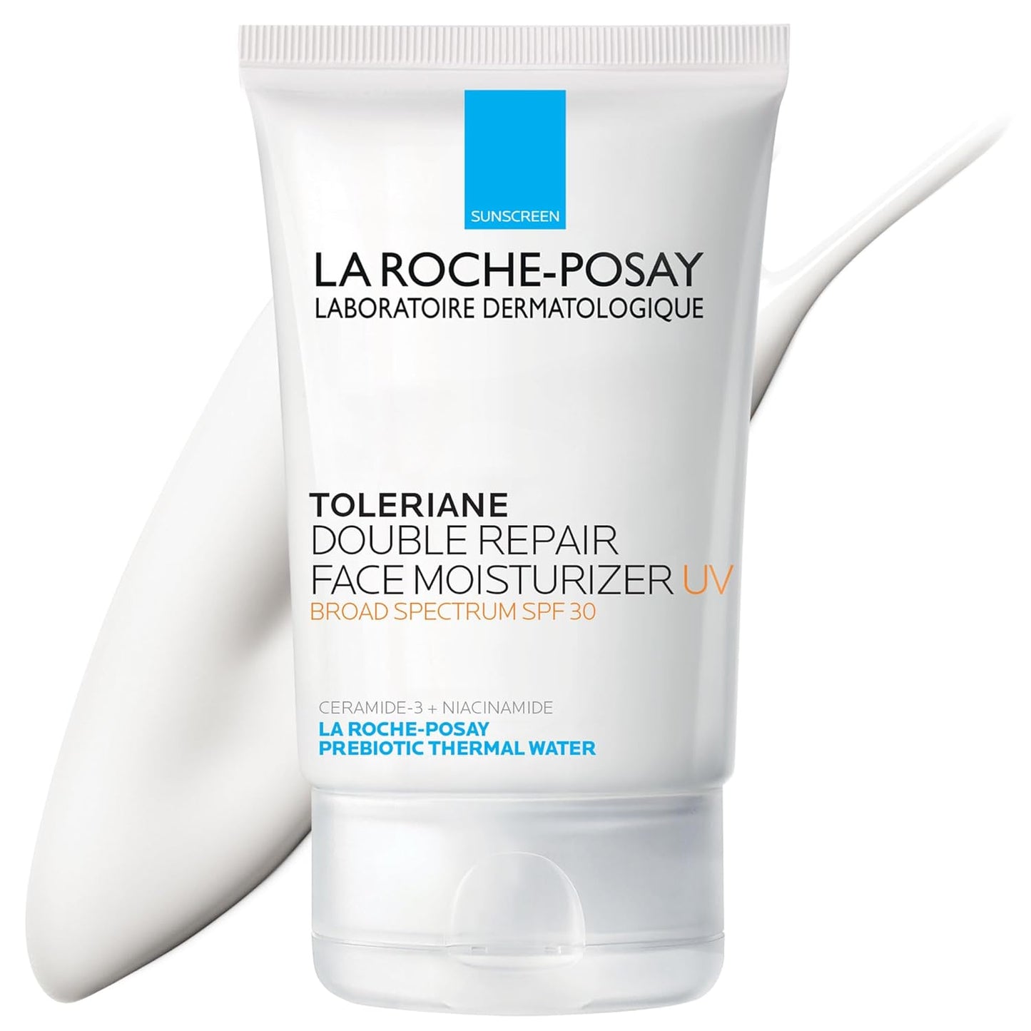 La Roche-Posay Toleriane Double Repair Moisturizer - SPF 30, Niacinamide & Glycerin, Oil-Free Daily Face Cream