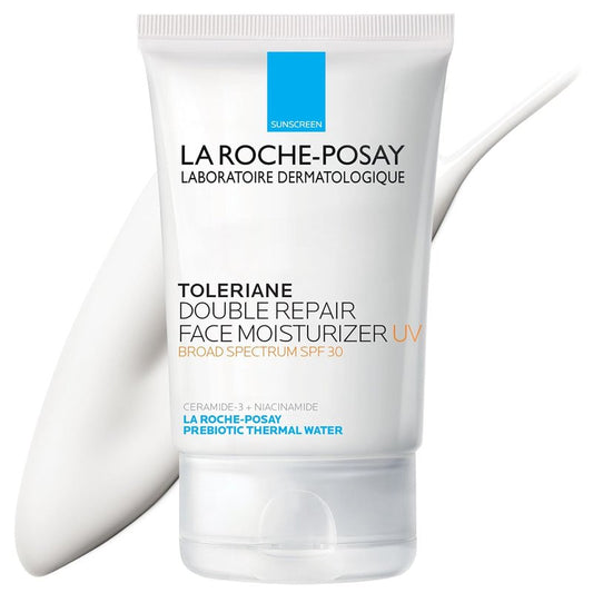 La Roche-Posay Toleriane Double Repair Moisturizer - SPF 30, Niacinamide & Glycerin, Oil-Free Daily Face Cream