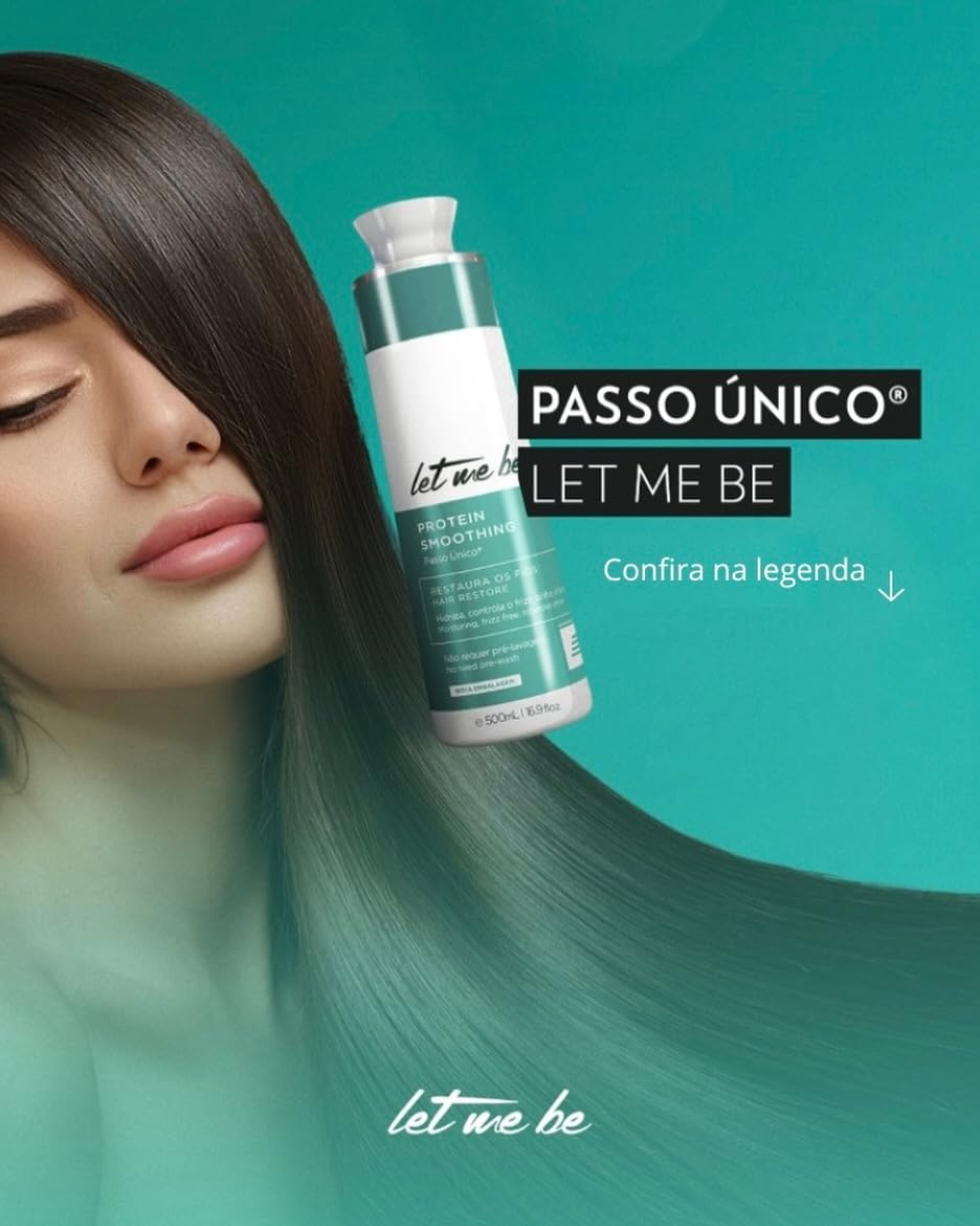 Let Me Be Hair Keratin Treatment - Brazilian Protein Smoothing & Moisturizing | 500ml for Frizz-Free, Lustrous Hair