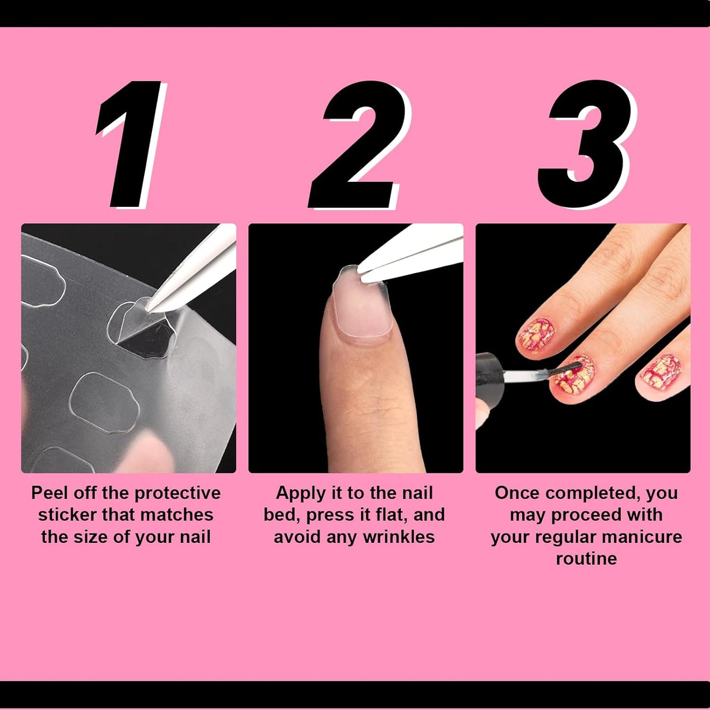 Nail Repair Patches - Upgraded Invisible Sheets for Damaged Nails | Easy-to-Use Recovery Layer, Various Sizes