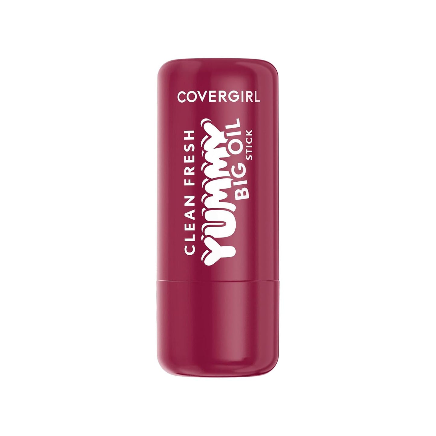 COVERGIRL Clean Fresh Yummy Big Oil Stick | Flavored Lip Oil, Dewy Finish - 130 Berry Big Deal (Sheer Rich Berry)