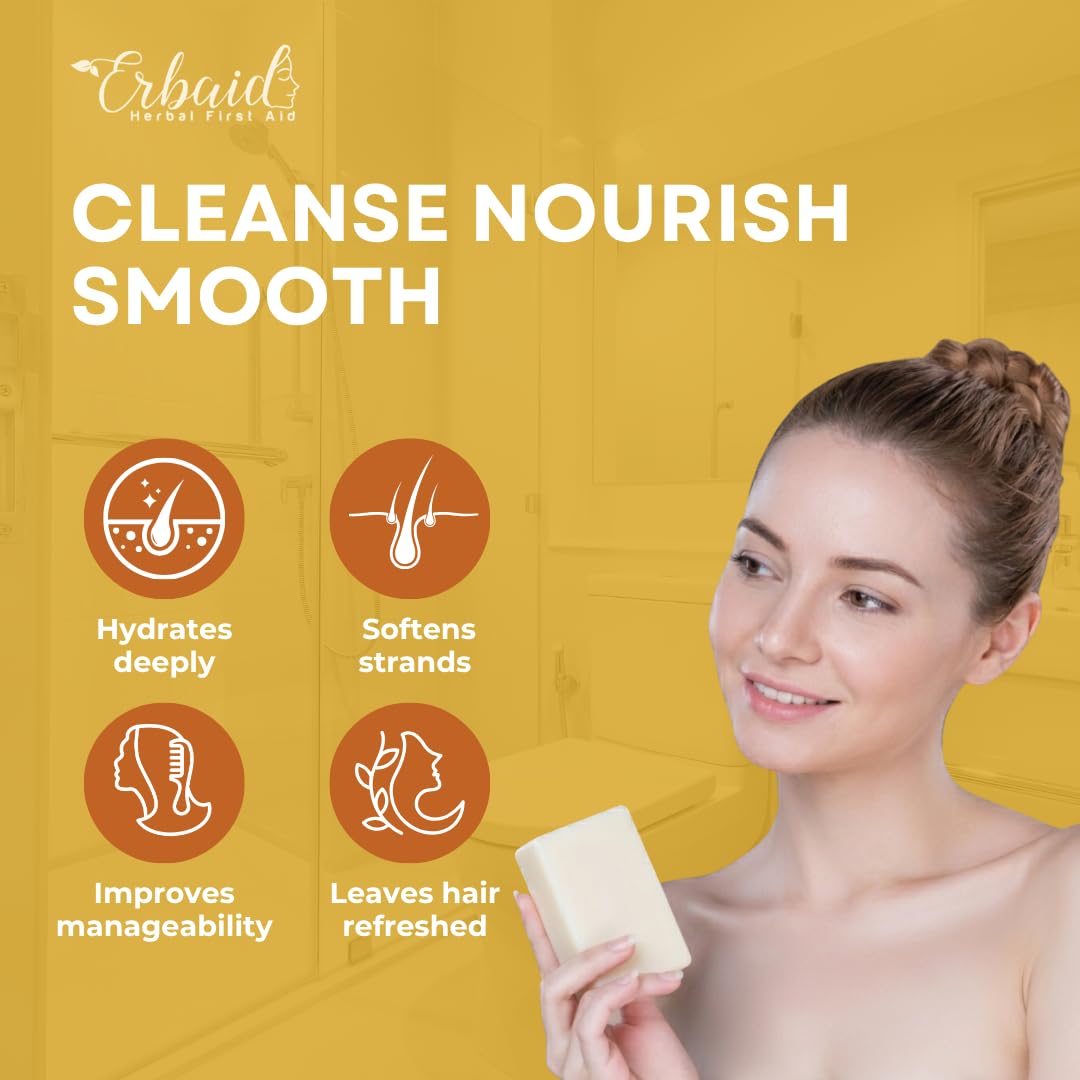 Argan Oil Shampoo Bar – Natural Shampoo Bar for Hair, Hydrating Solid Shampoo Bar for Soft, Shiny, Healthy-Looking Hair – Aloe Vera, Oat Protein – Plastic Free, Travel Friendly Hair Soap – Made in USA