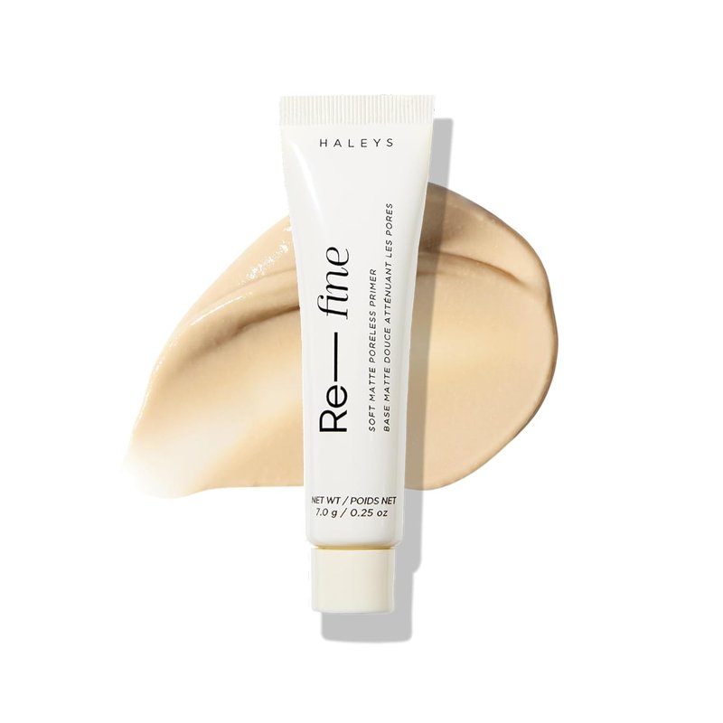 HALEYS Beauty Soft Matte Poreless Primer - Lightweight Makeup Gripping Base with Vitamin C & E | 0.25 Oz