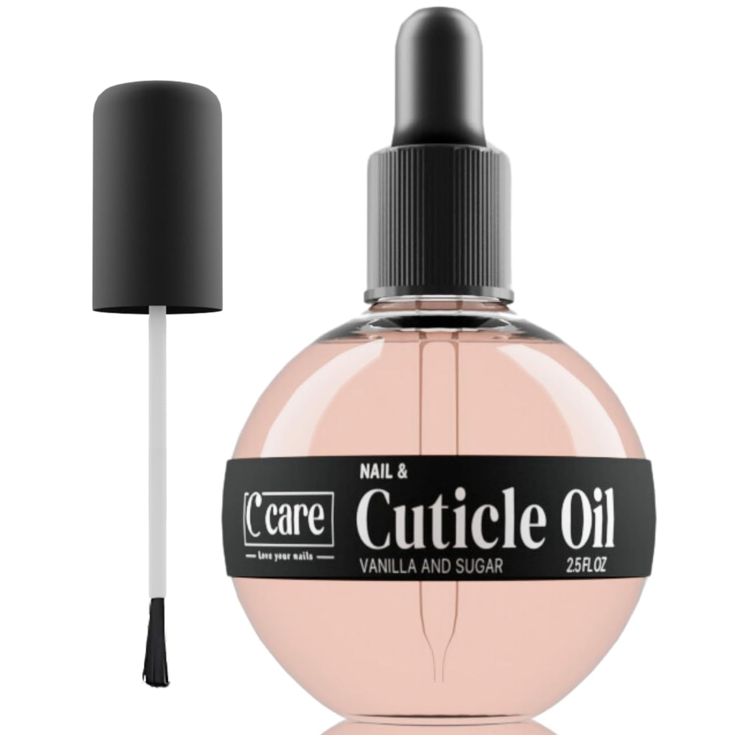 Cuticle Oil for Nails - Lavender & Chamomile Moisturizer - Strengthens & Nourishes - 2.5 oz Dropper & Brush Included