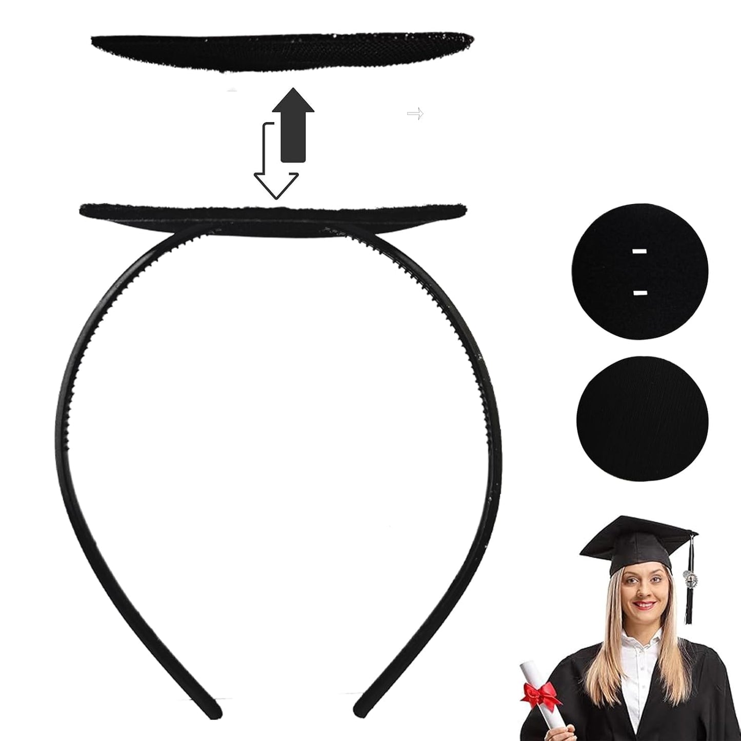 Graduation Cap Headband - Secure Your Cap with Stylish Hair Accessories | Perfect Gift for Graduates