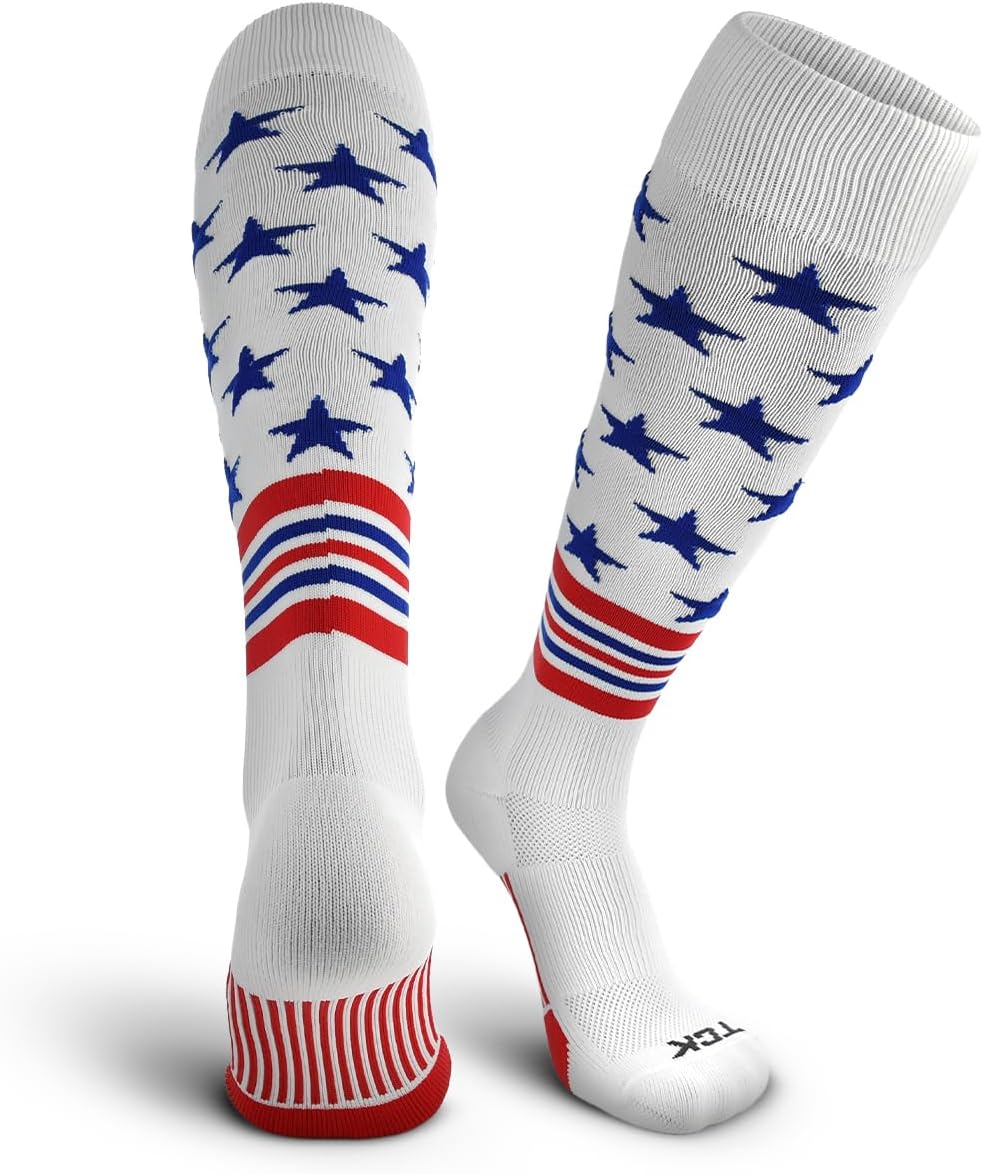 Baseball Socks - USA Made American Flag & Patriotic Design | Youth & Adult Sizes Available
