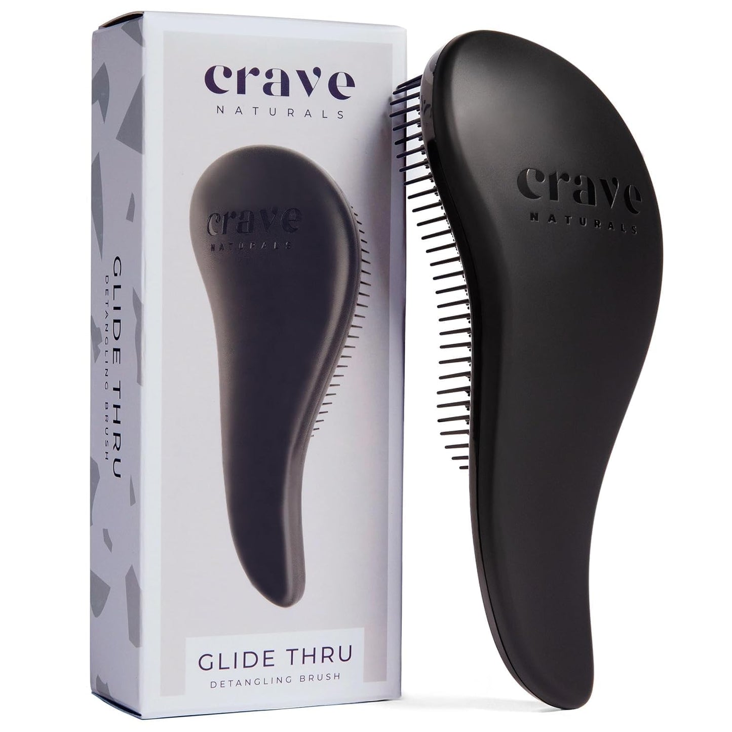 Glide Thru Detangling Hairbrush - Effortlessly Untangles Wet, Dry & Damaged Hair | Gentle Styling Tool for All Ages - 7.5 x 3 in, Turquoise
