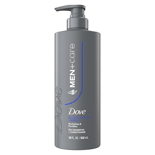 Dove Men+Care Eucalyptus & Birch 2-in-1 Shampoo & Conditioner 18oz | Strengthening Men's Hair Care