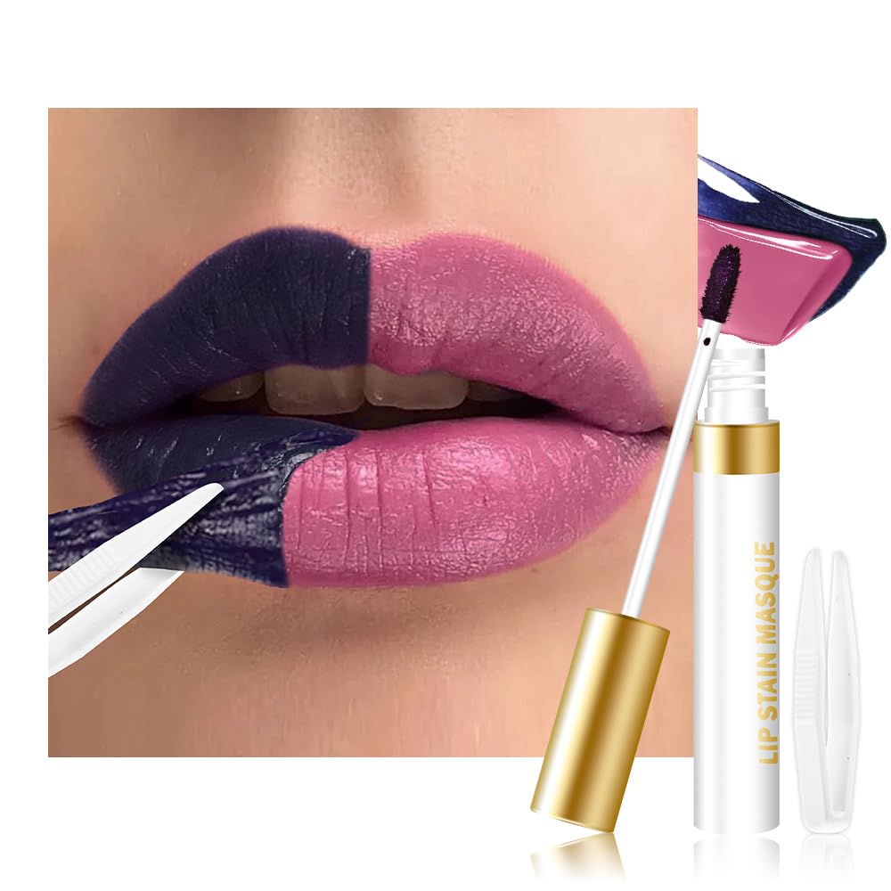 Rose Peel Off Lip Stain Tint - Matte Waterproof Lipstick for Women | Long Lasting, High Pigment, 24 Hrs Wear, 02