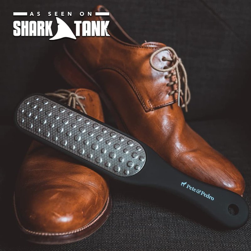 Pete & Pedro Double Sided Foot File - Men & Women Stainless Steel Pedicure Tool | Foot Care Metal Heel Scraper, Rasp, and Callus Remover | As Seen on Shark Tank