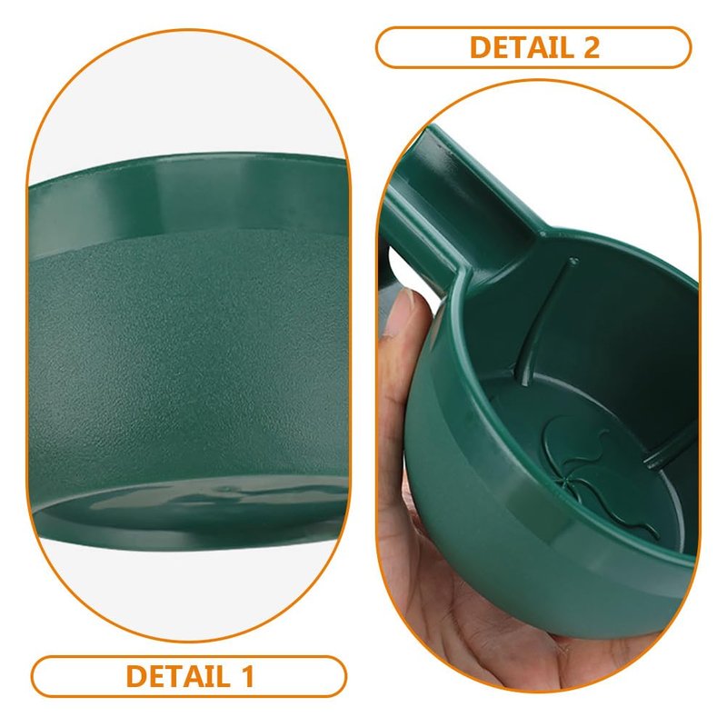 FRCOLOR Plastic Shaving Bowl 2.36 Inch Wide Lathering Bowl for Men Shaving Cream Foam Soap Durable Shave Accessory for Home and Travel