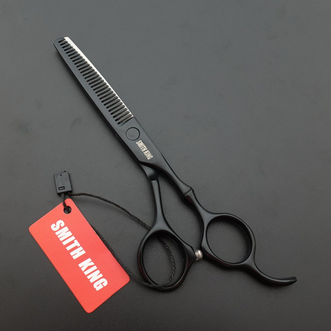 Professional Hair Cutting & Thinning Scissors Set - 6.0 Inches | Black Razor Edge