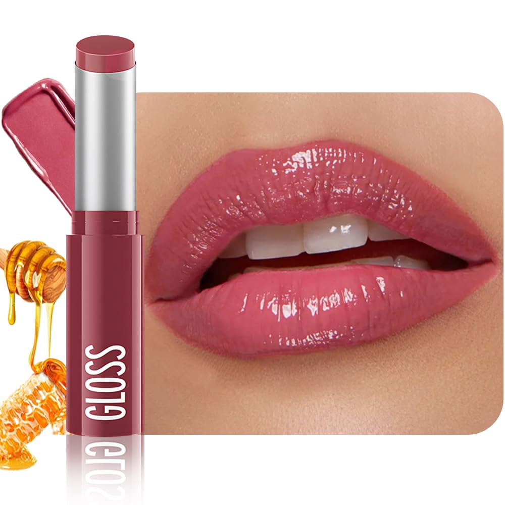 Pink Honey Tinted Lip Stain - Hydrating Lip Balm & Gloss | Moisturizing Lip Color for All Skin Tones