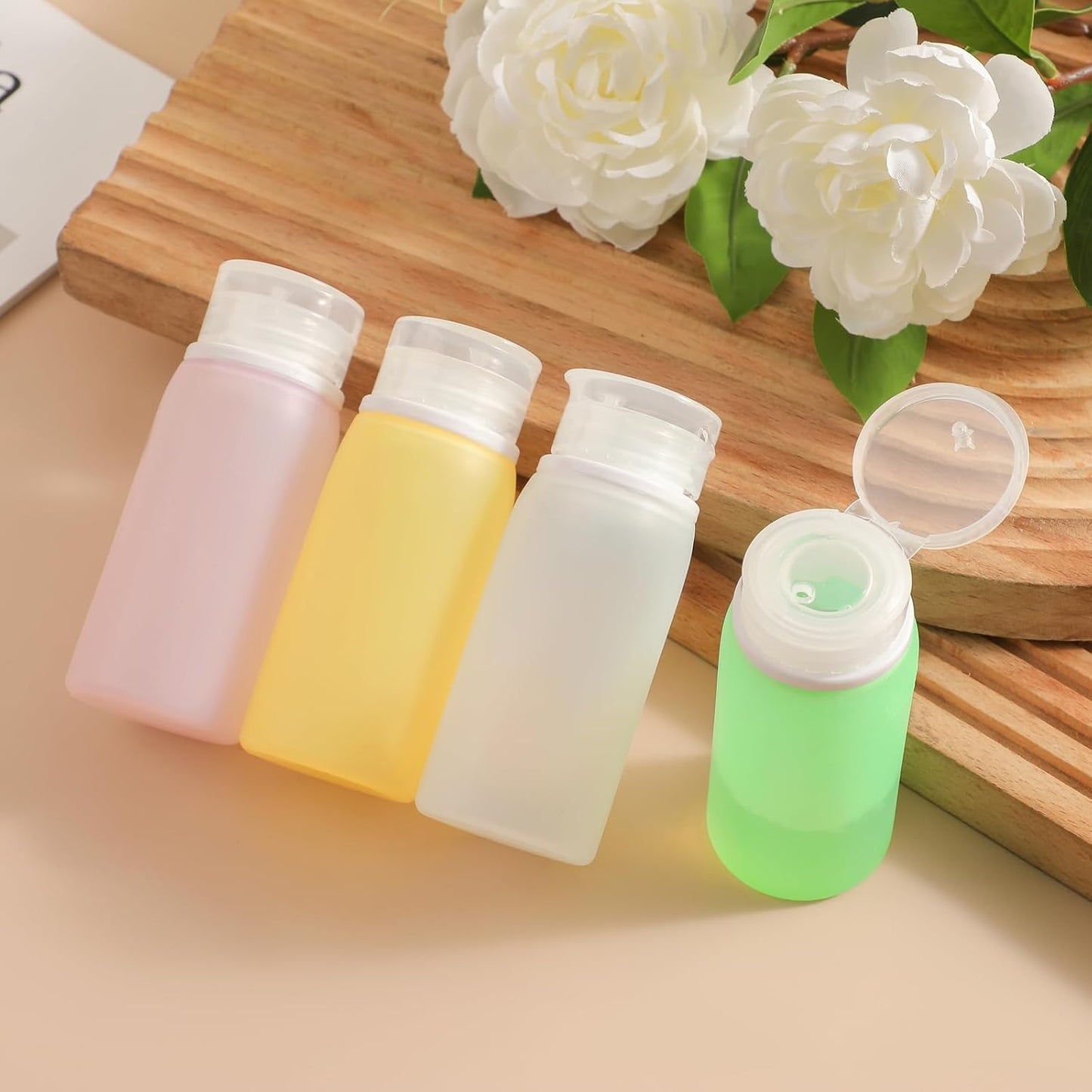 Leak Proof Silicone Travel Bottles Set - 21 Pack TSA Approved Toiletry Containers | BPA Free, Travel Size Accessories