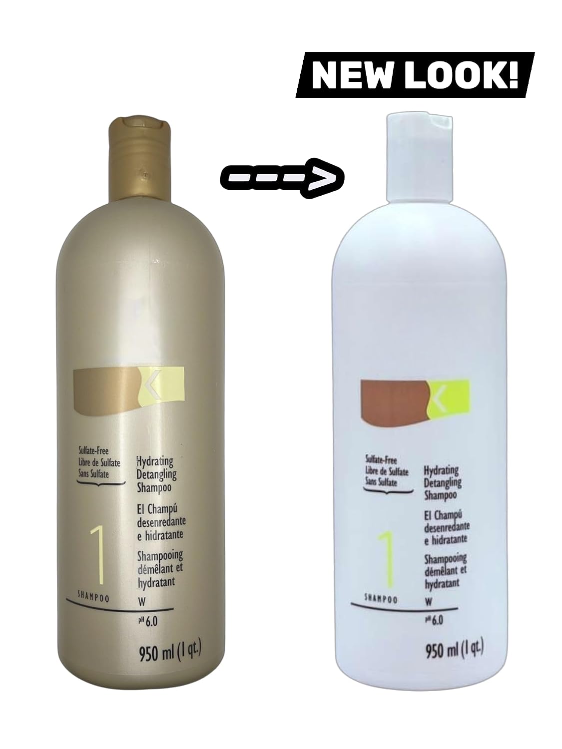 Hydrating Detangling Shampoo - Sulfate-Free Formula for Soft, Shiny Hair | 32 fl oz (950 ml)