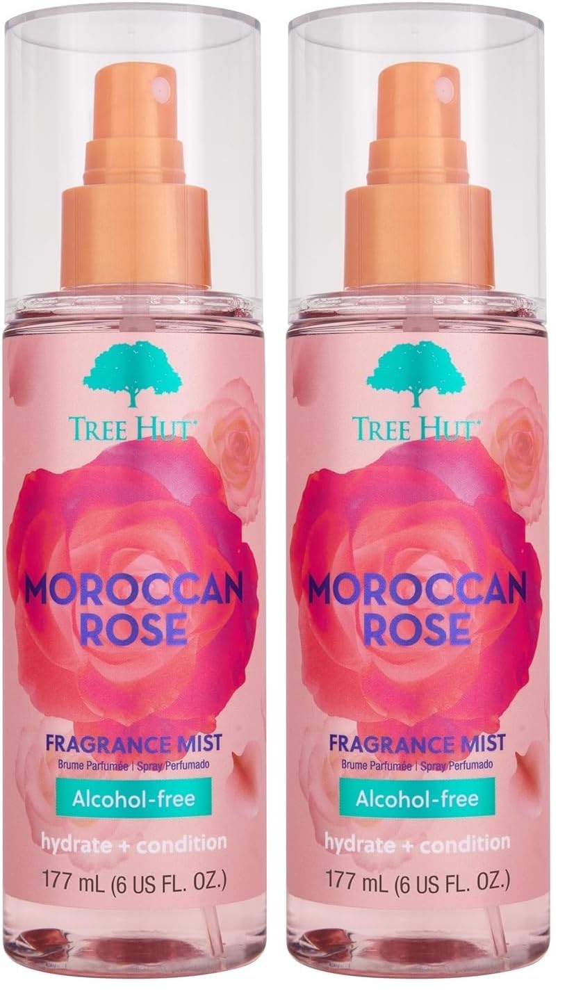 Tree Hut Vanilla Hair & Body Mist - Hydrating Alcohol-Free Spray with Vanilla, Sandalwood & Coconut | 6 Fl Oz