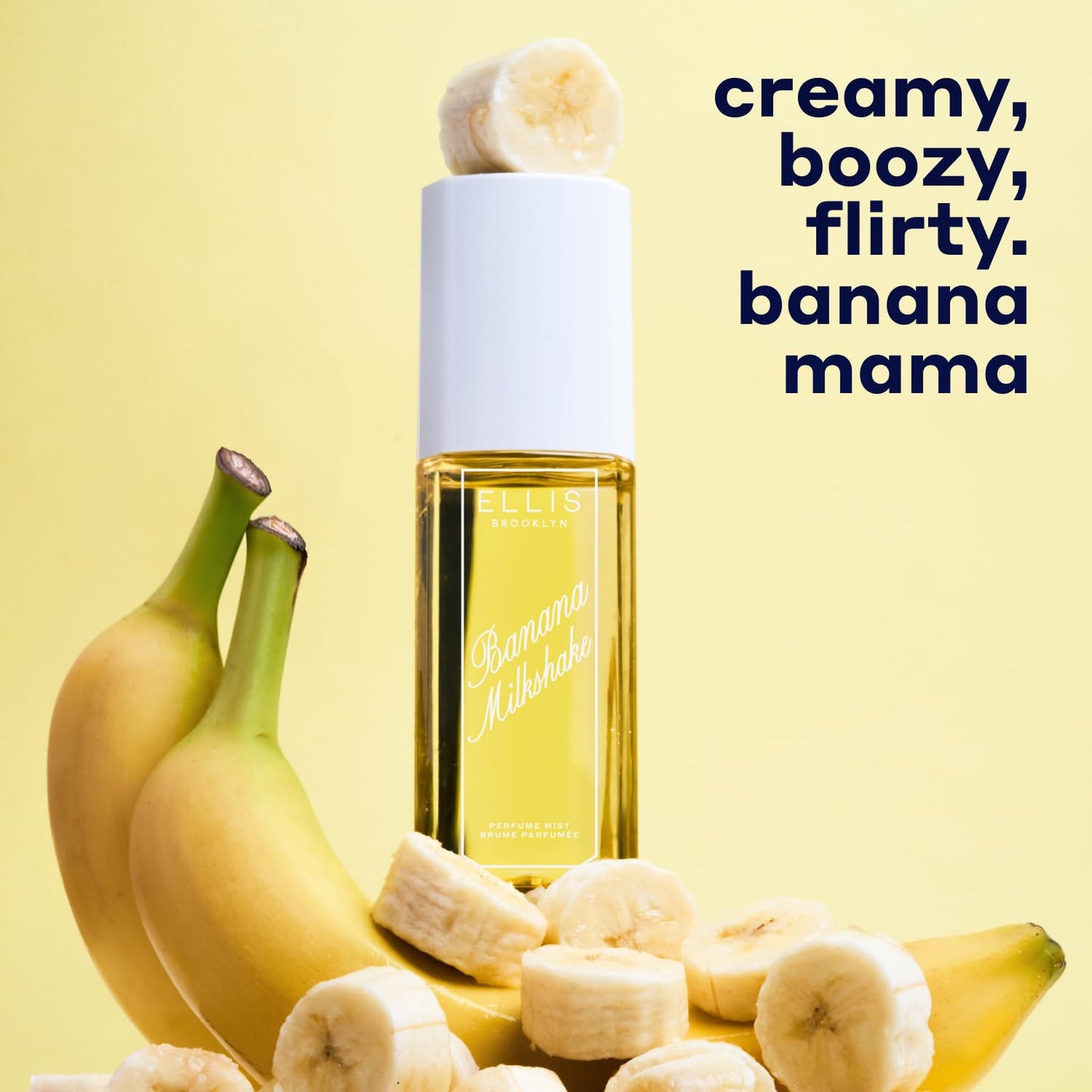 Banana Milkshake Perfume Mist - Sweet Gourmand Fragrance with Banana Milk, Vanilla & Tonka Bean | Vegan, 240ml