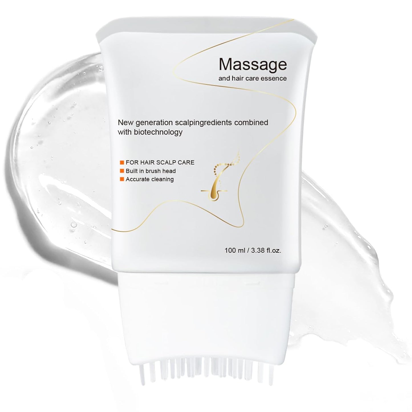 Hair Growth Serum with Brush - Scalp Treatment with Heart Leaf Exosomes & Echinacea | 3.38 Fl. Oz