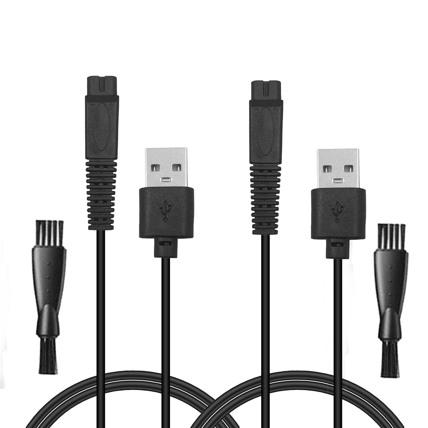YBSCJHGR USB Charger Cable Compatible with Freebird Head Shaver, 5V 1A Electric Razor Charging Cord, 2 PCS