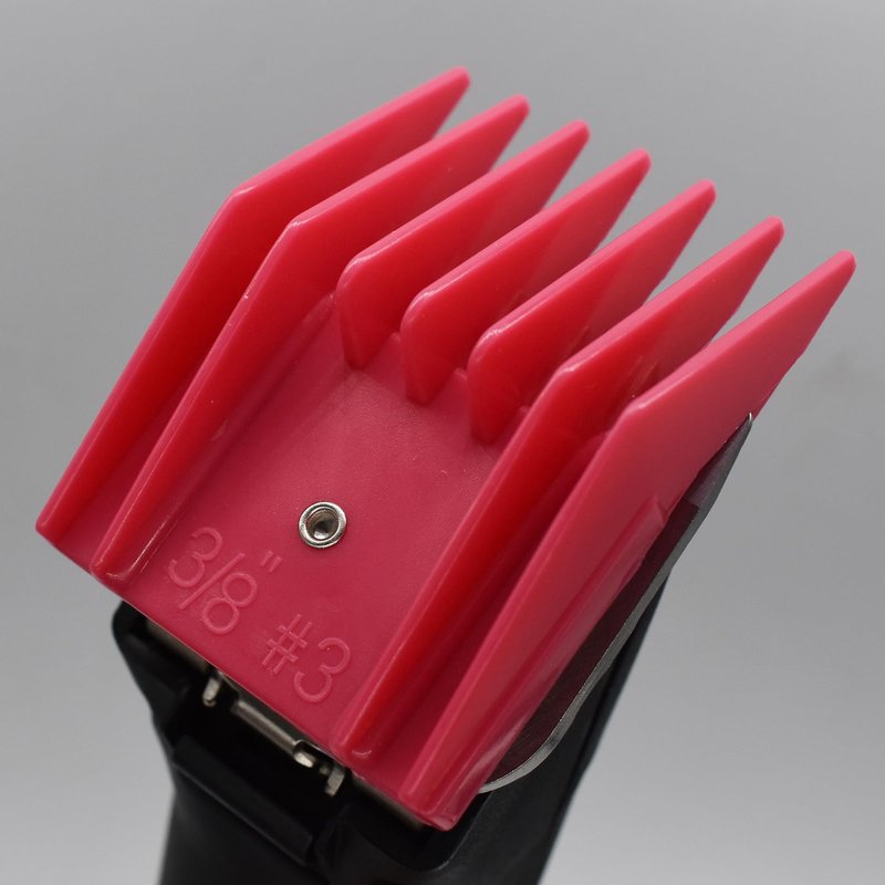 Professional A5 Style Animal Hair Clipper Attachment Guard Guide Cutting Combs 76926-900, Compatible with Oster Classic 76 A5 Andis AG BG Wahl KM Pet Groomers (Magenta, #3-3/8")