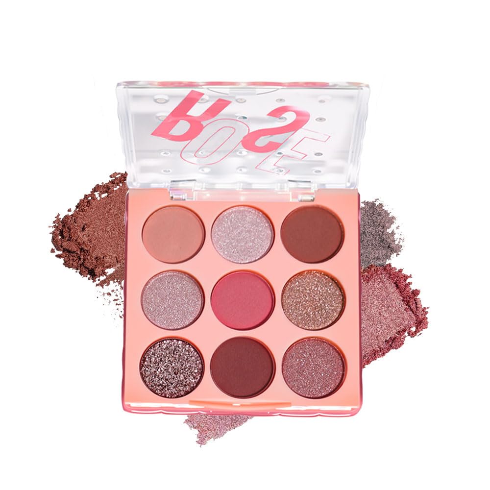 Warm Neutral Nude Eyeshadow Palette - Matte & Shimmer, High Pigment | Mini Everyday Makeup for All Eye Colors