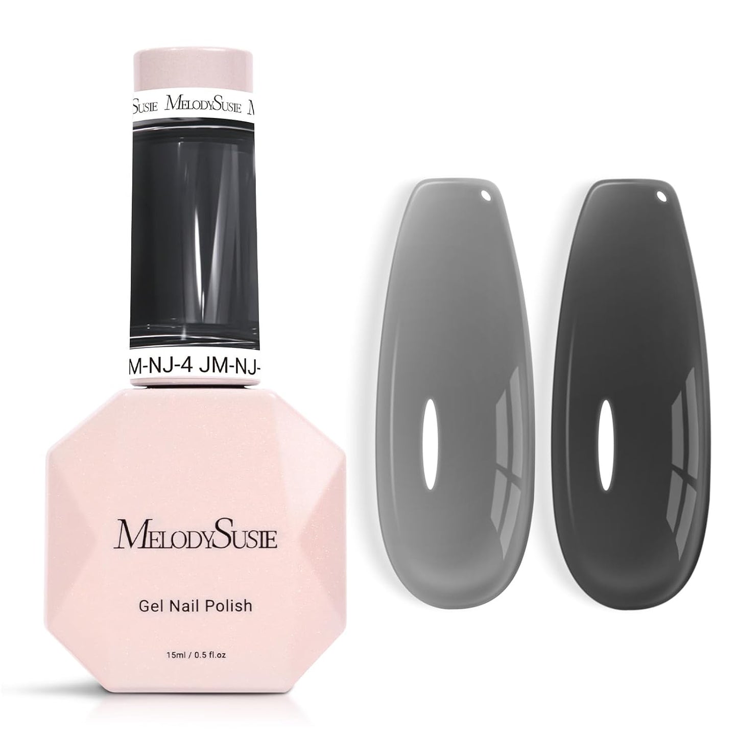 MelodySusie Nude Gel Nail Polish - Milky Pastel Color, 0.5 Fl. Oz | Soak Off UV LED for DIY Manicure