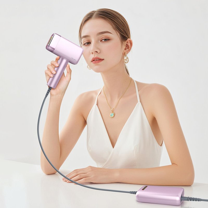 MLAY IPL Hair Removal for Women/Men, 0.5s/flash, 17J High Energy IPL Hair Removal Device with ice-Cooling System, 5 Energy Levels, Hair Remover Device - 1* face HR+1*bikini HR