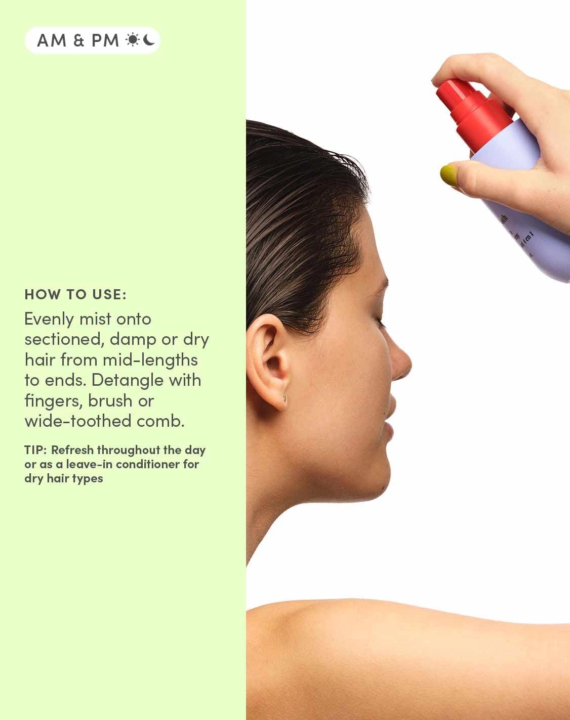 Evereden Detangler Spray for Kids - 4-in-1 Leave-In Conditioner | Paraben-Free, Vegan, 4 fl oz