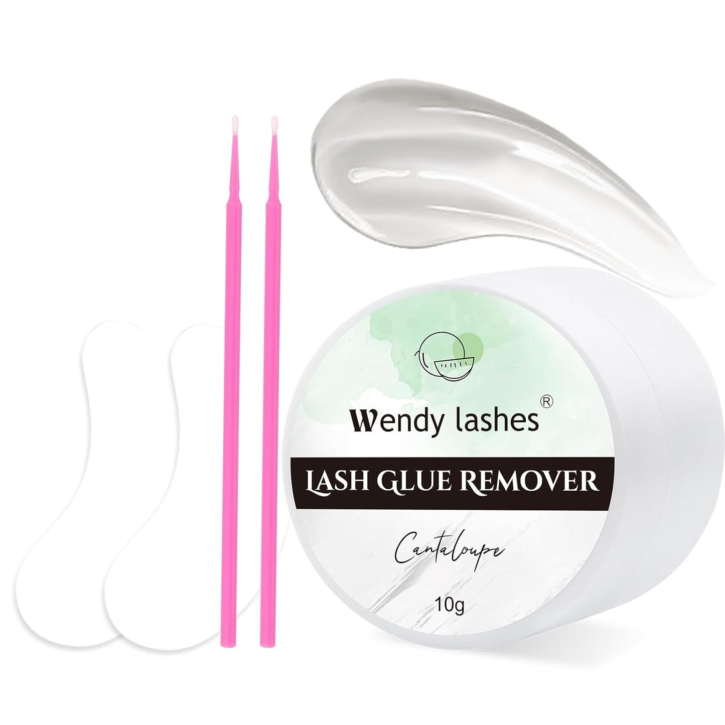 Eyelash Extension Remover Cream - Low Irritation Formula for Powerful Glue Dissolving | 10g Gray Hami Melon