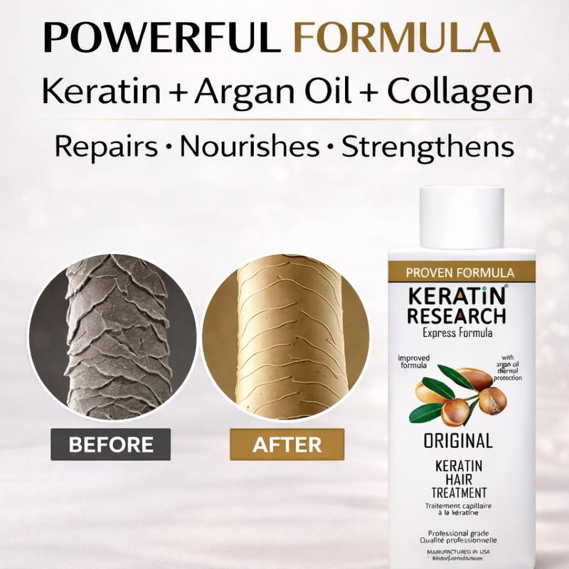 Brazilian Keratin Blowout Treatment - Professional Hair Straightening & Smoothing | 10oz