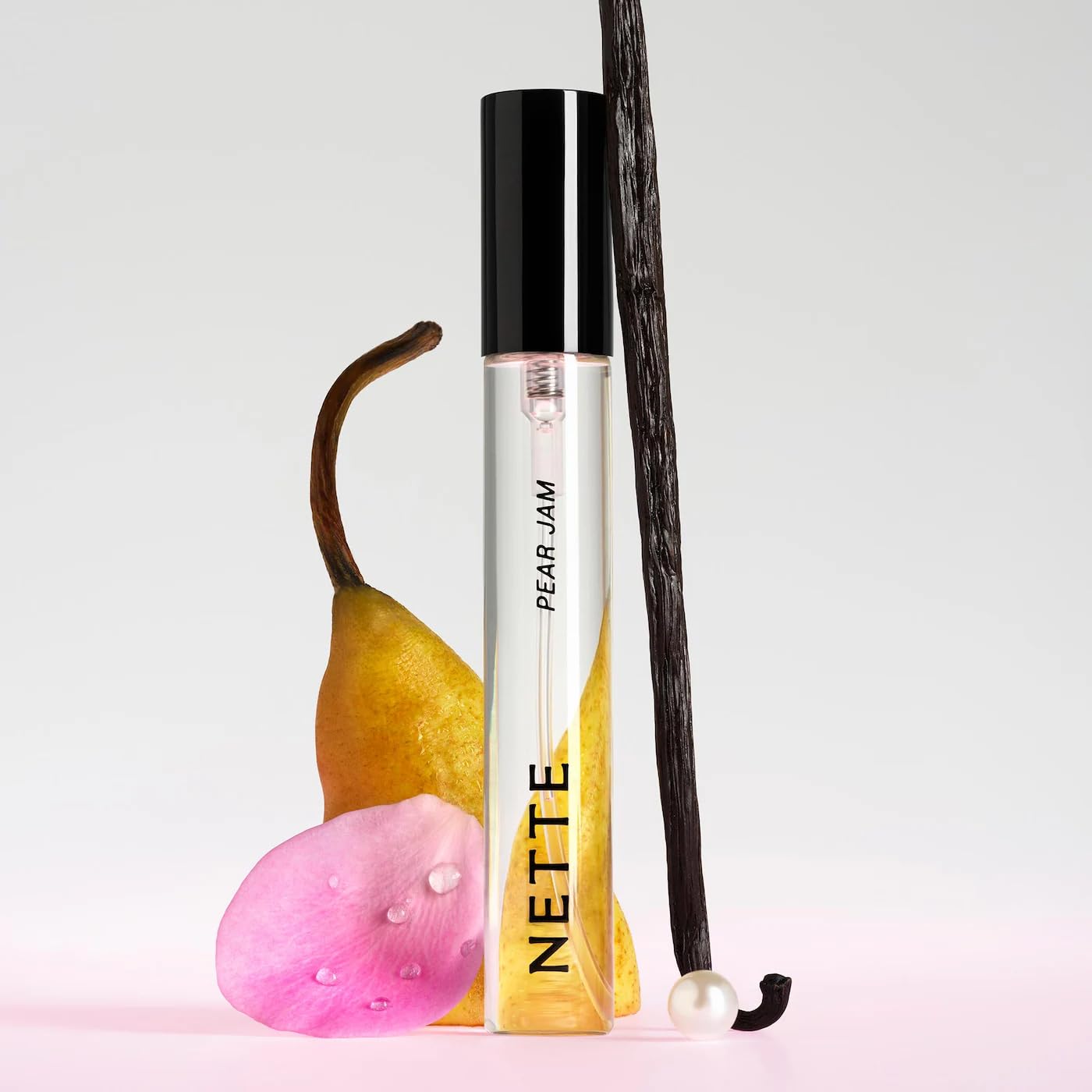 Nette Pear Jam Eau de Parfum Travel Spray Fruity Floral Fragrance with Raspberry & Ambrette Notes 0.34 oz / 10 mL