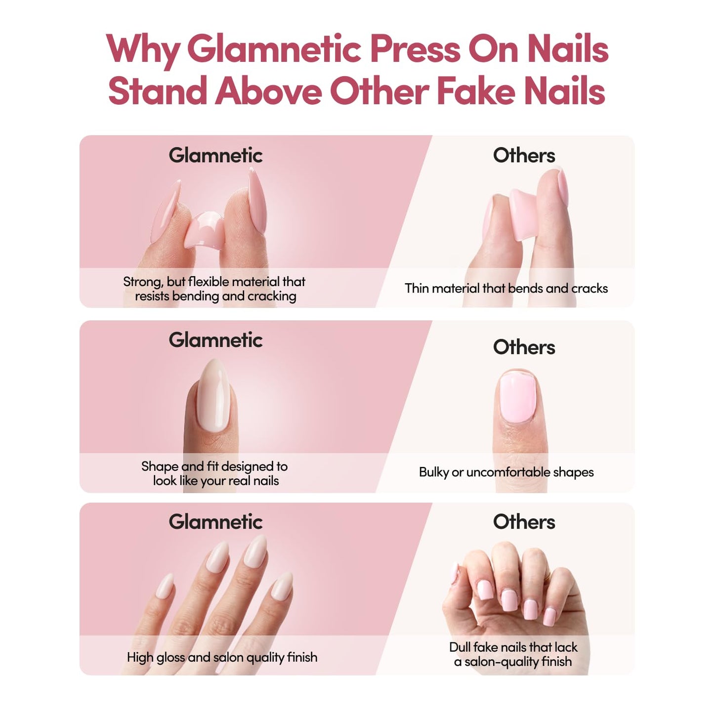 Glamnetic Press On Nails - Green Short Almond Fake Nails with Reflective Glaze Finish | Salon Quality Summer Nails | Midnight Teal |15 Sizes - 30 Nail Kit with Glue