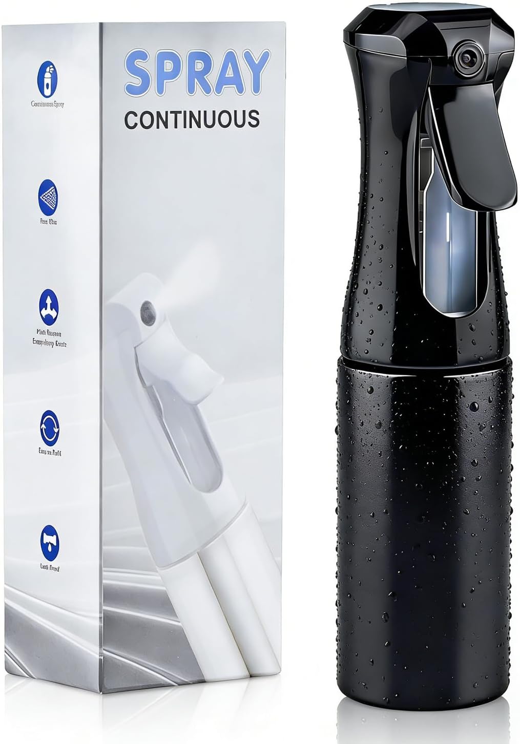 Ultra-Fine Continuous Spray Bottle - 6.8 OZ Mister for Hair, Plants & Cleaning | Versatile 1 Pack