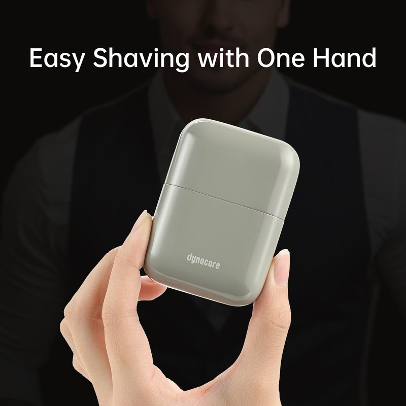 Mini Steel Electric Foil Shavers for Men: Upgraded Mini Electric Razor– Portable Travel Shaver with IPX7 Waterproof, Ultra-Long BatteryLife, and Triple Blade Technology Mini Razor (Storm Gray)