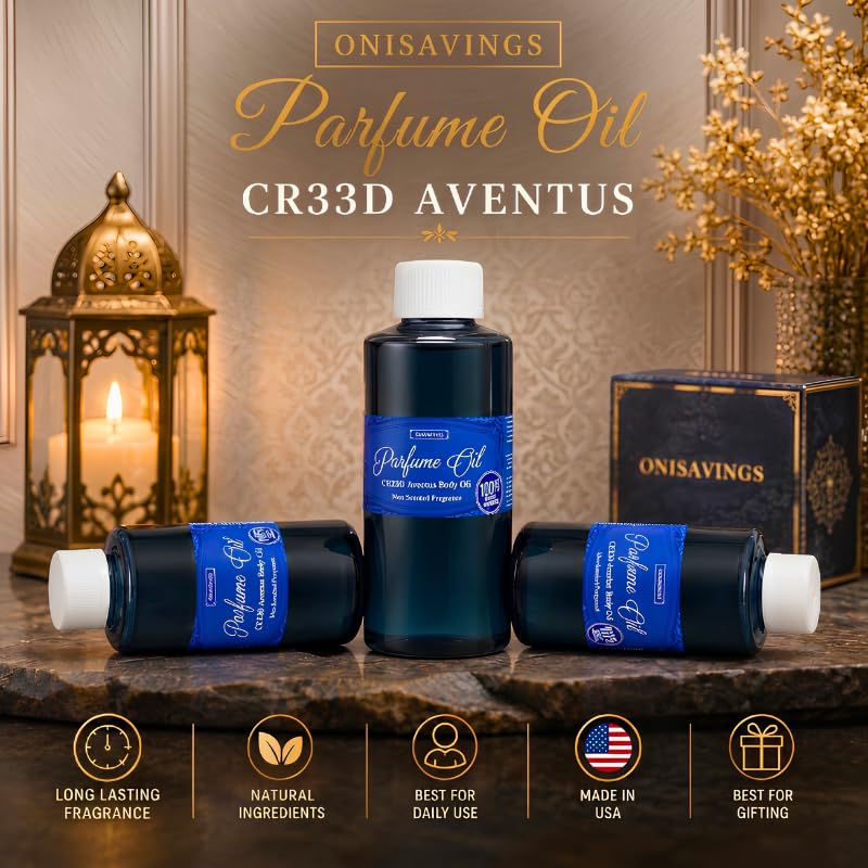 CR33D Aventus Perfume Oil for Men - 2 Fl Oz (Pack of 1)