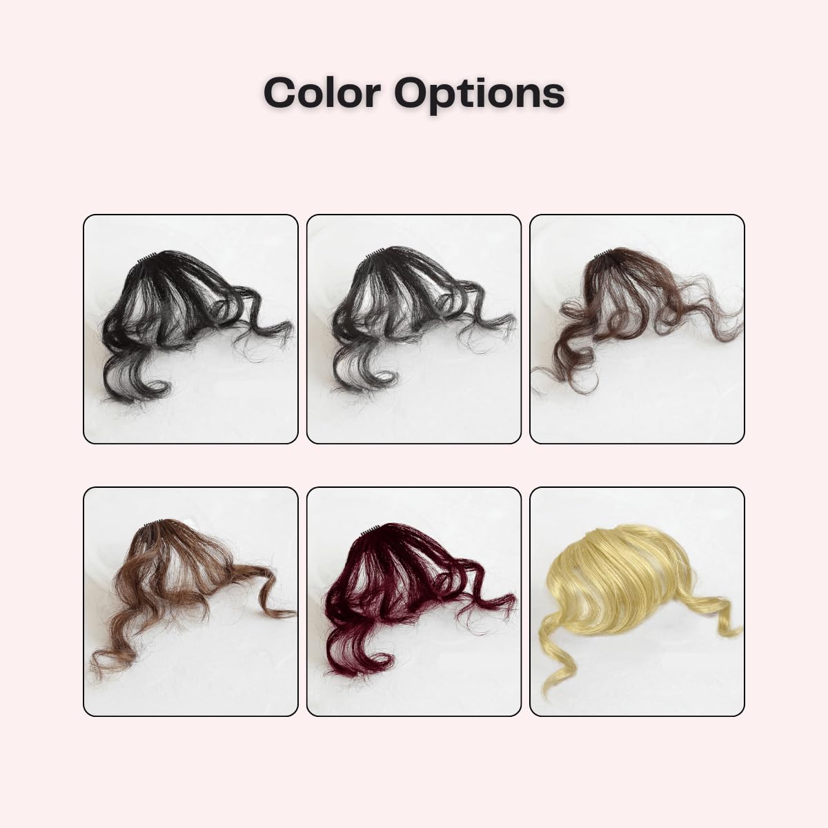 VAVANGA Curly Bangs Clip in Hair Extension