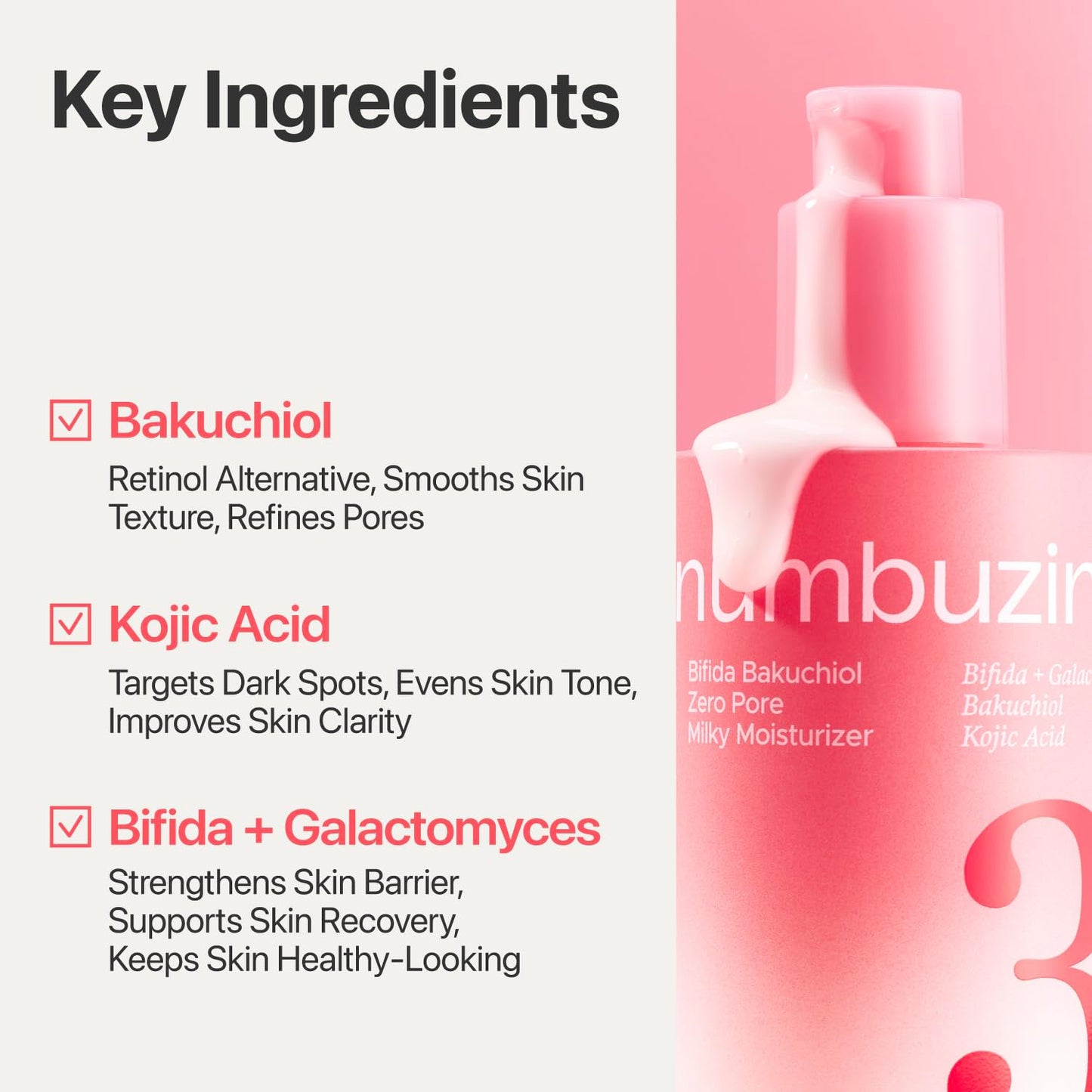 Bifida Bakuchiol Zero Pore Milky Moisturizer - Pore Refining & Texture Smoothing | 5.07 fl oz