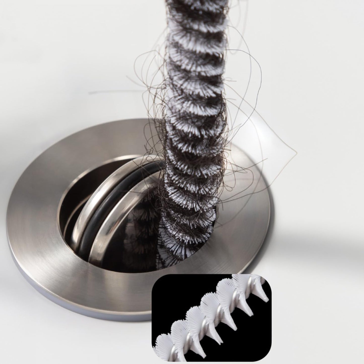 Drain Snake Cleaner Brush Flexible Pipe Clog Remover Tool for Sink Shower Bathtub Reusable Hair and Debris Cleaning Accessory